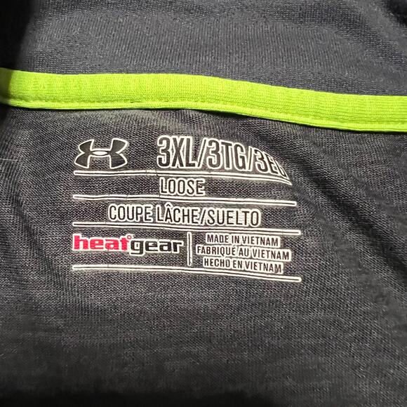 Under Armour Shirt Mens 3XL Quarter Zip Performance Long Sleeve Gray - Picture 6 of 7